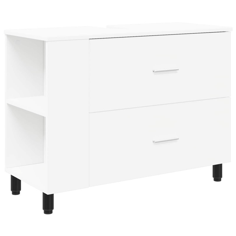 80cm Bathroom Vanity Base Only, White