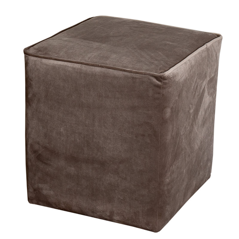 Boroughbridge Upholstered Ottoman, Gray