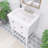 Sulekha 24.36 " W Freestanding Standard 1 Single Combined Vanity Unit Bathroom Vanity With Engineered Stone Top