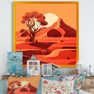 " Two Trees In Terra Cotta Mountains II "