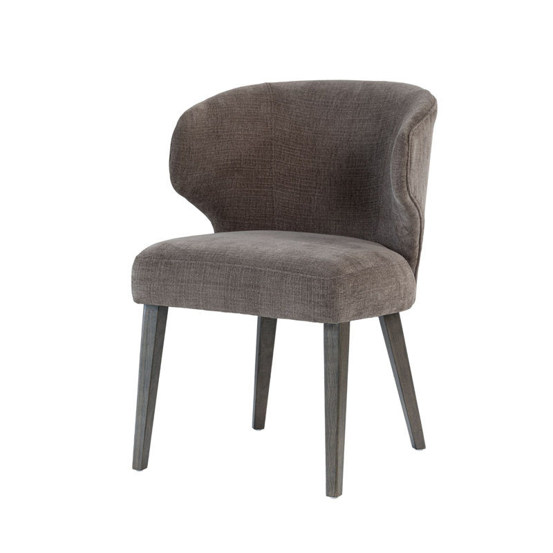 Niles Upholstered Dining Chair, Black, Brown