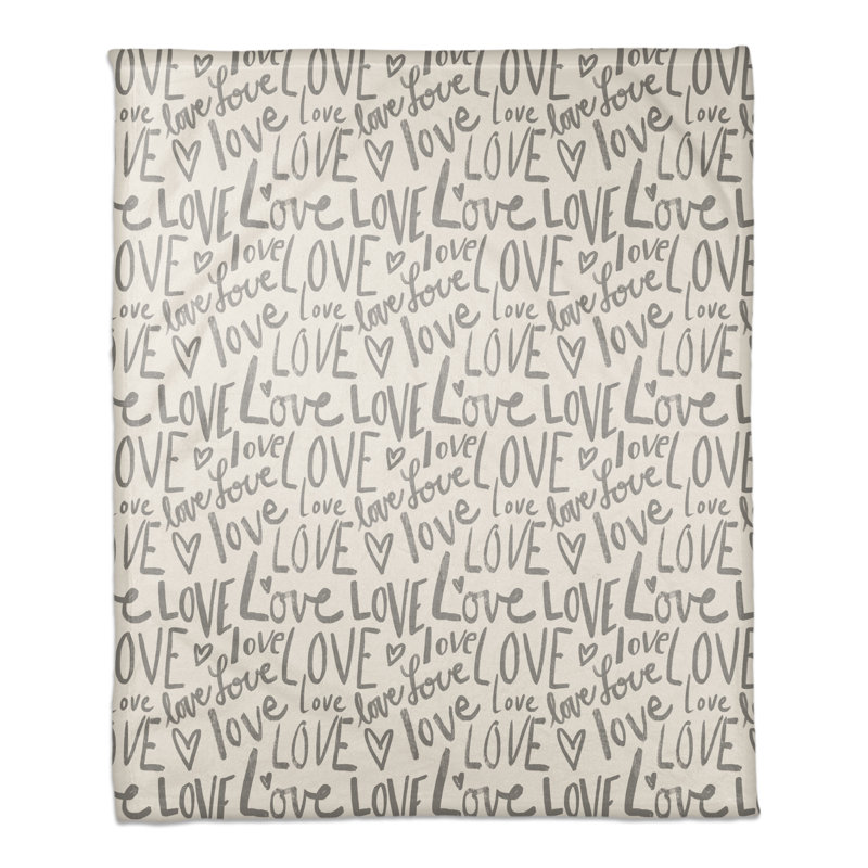 Jeté polaire Love Love