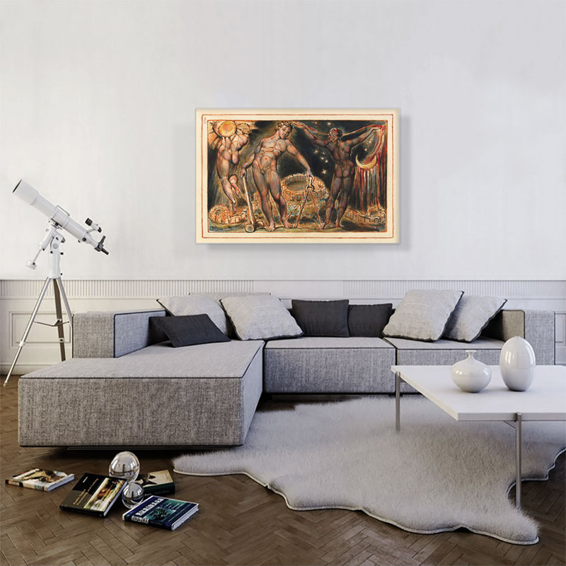 «Jérusalem Plate 100» par William Blake, reproduction d'art sur toile tendue, H 26 po x l 40 po x P 0,75 po