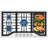 Gasland Chef 36" 5 Burner Gas Cooktop with Reversible Cast Iron Grill/Griddle, NG/LPG Convertible