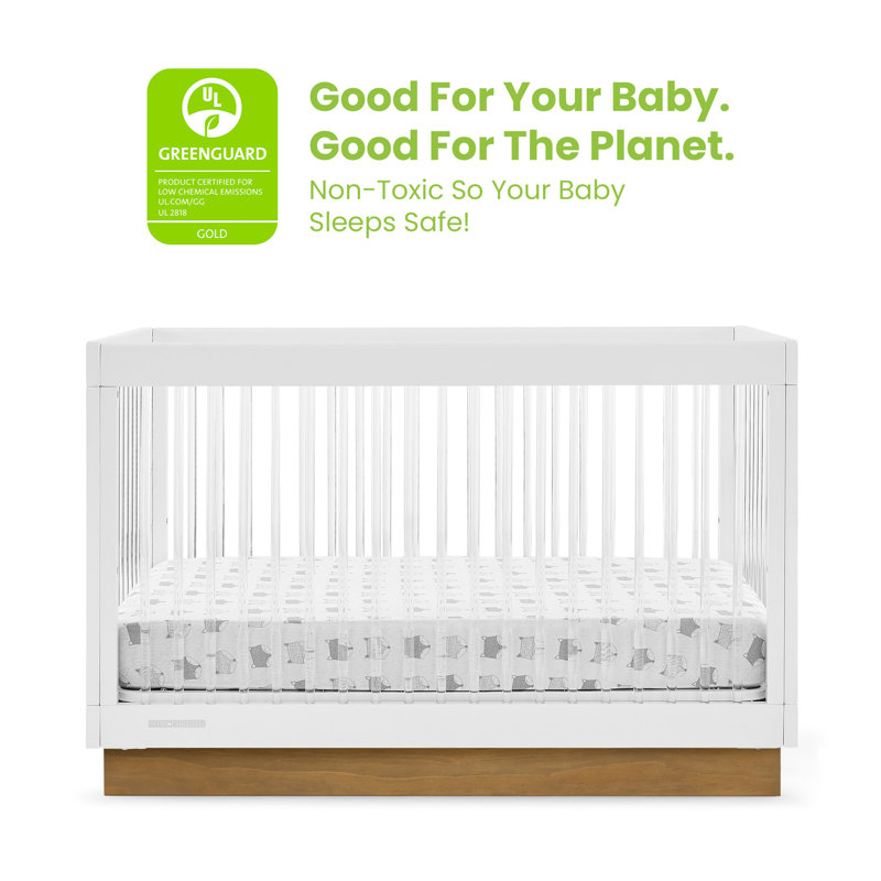 James 4-in-1 Convertible Crib, White
