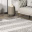 Tapis marocain Akimasa pour le salon, la chambre et la salle à manger, gris / ivoire-531106305