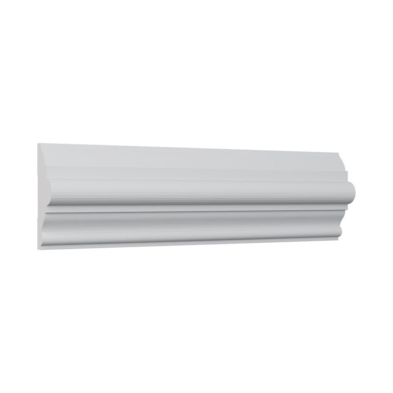 96" White Finger-Joint Pine Chair Rail Moulding