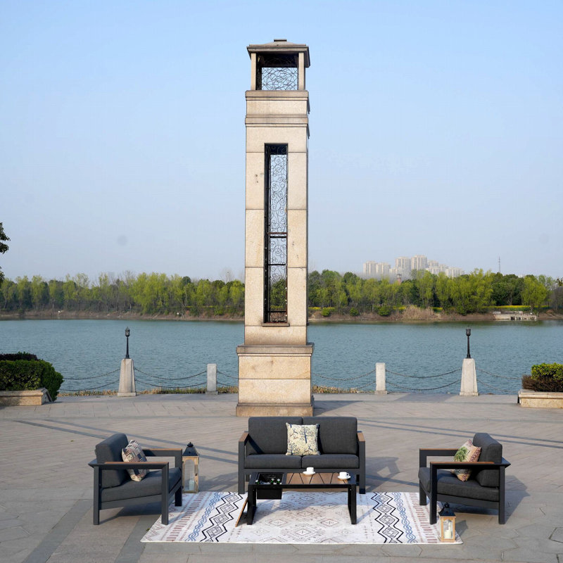 4 - Person Patio Conversation Set with Cushions