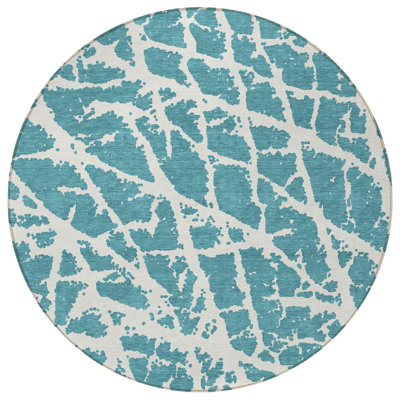 Tapis extérieur rond 8 pi