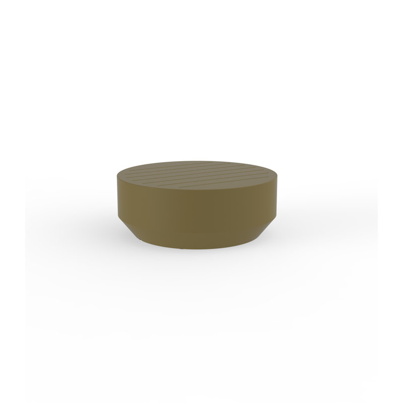 Vela Plastic Coffee Table, Ecru, 31.5"