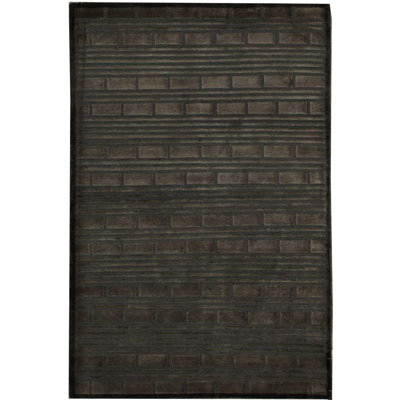 Oriental Hand-Knotted Wool Blue Area Rug