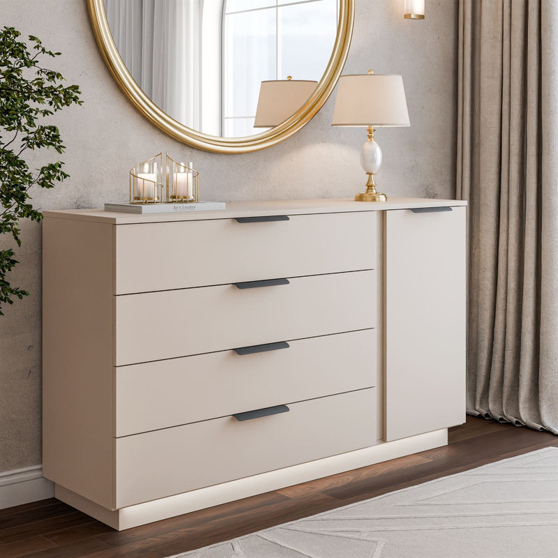 138cm Sideboard, cashmere/ black
