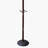 73" Tall Chrome and Wood Coat Rack-992893950