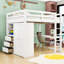 Lit mezzanine double avec garde-robe et bureau-2017880164