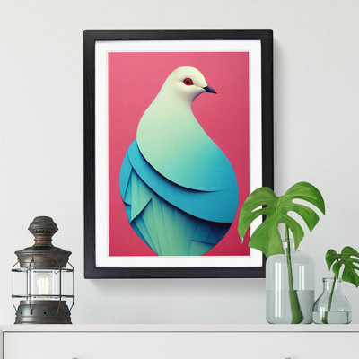 Beautiful Dove Bird - Single Picture Frame Print