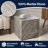 Felix 15" Minimalist Marble Cube End Table, Natural Gray Beige Stone Square Block Side Table, Solid Glossy Living Room Accent Pedestal-1745844360