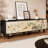Solid Pine Wood TV Stand with Heat-Printed Design