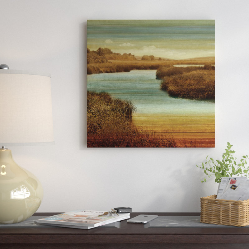 «On the Water II», impression sur toile, H 18 po x l 18 po x P 1,5 po, Toile avec cadre noir, Pas de tapis