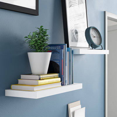 Pearisburg Solid Wood Floating Shelf