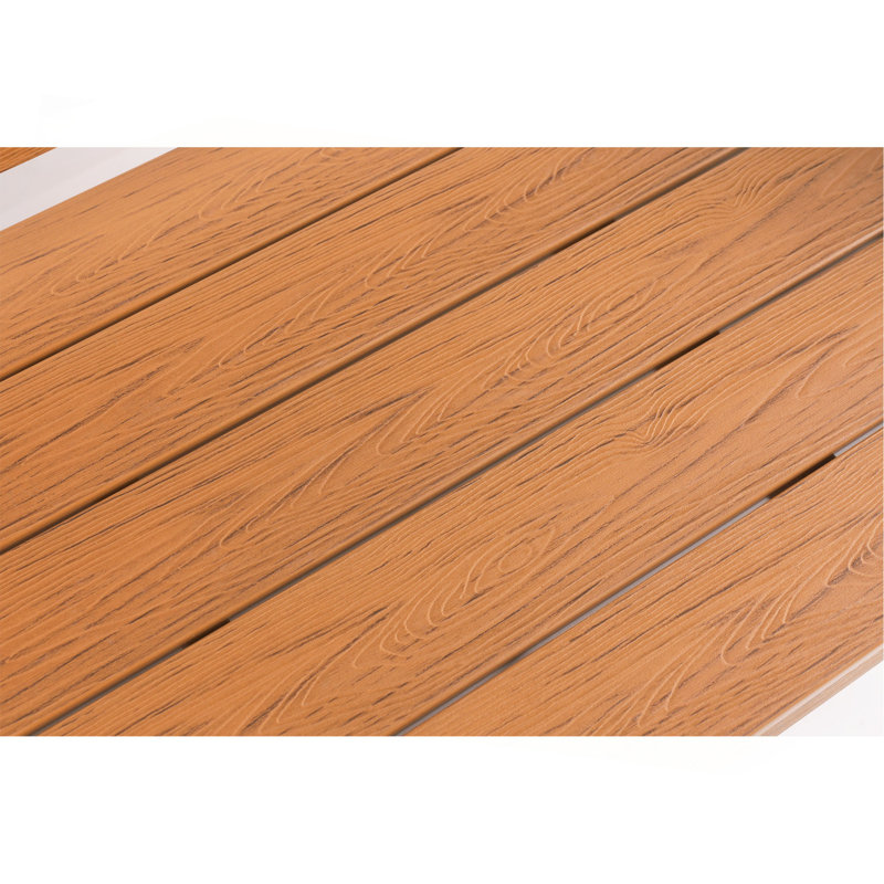 Wood-Grain Imitation Wood Side Table, Simple Yet With A Touch Of Texture. A Small Tabletop For Outdoor Picnics., Teak