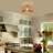 Clouden 12 in. Bohemian Rattan Semi Flush Mount-165719561-166537630