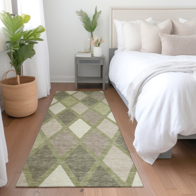 Premium Machine Washable Prisco Aloe Rug