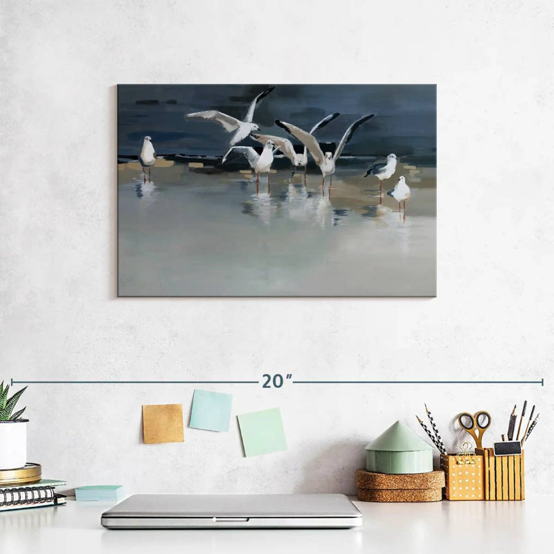 Seagulls Serenity, 8" H x 12" W