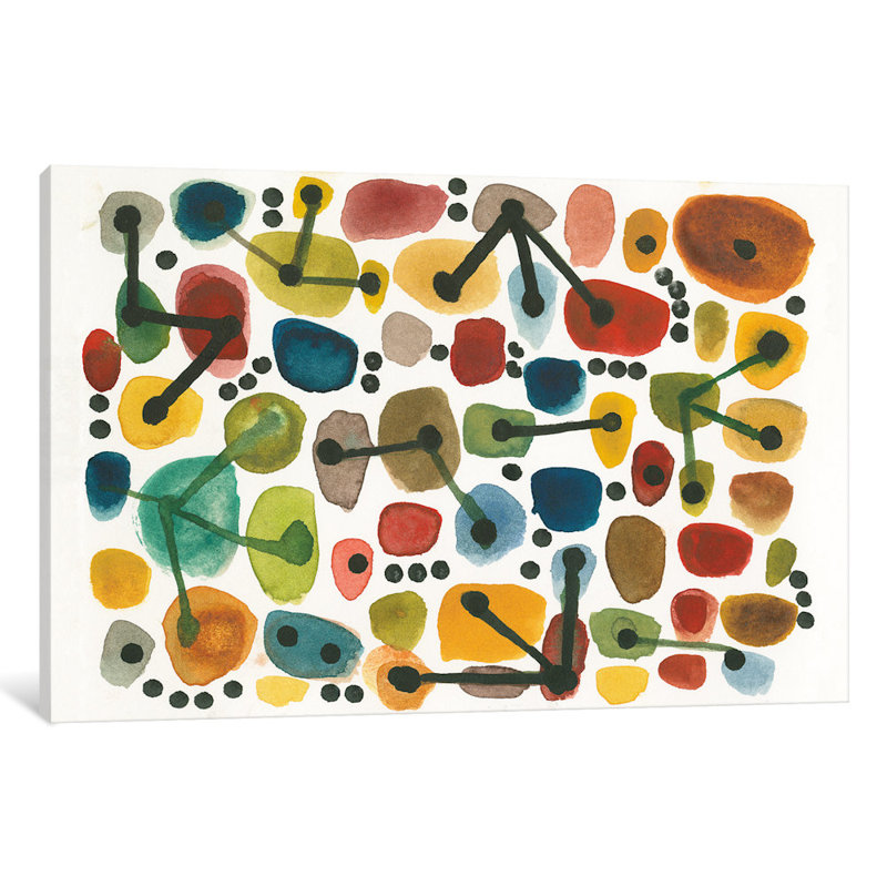 «Mid Century I» par Cheryl Warrick - toile gondolée, H 26 po x l 40 po x p 1,5 po