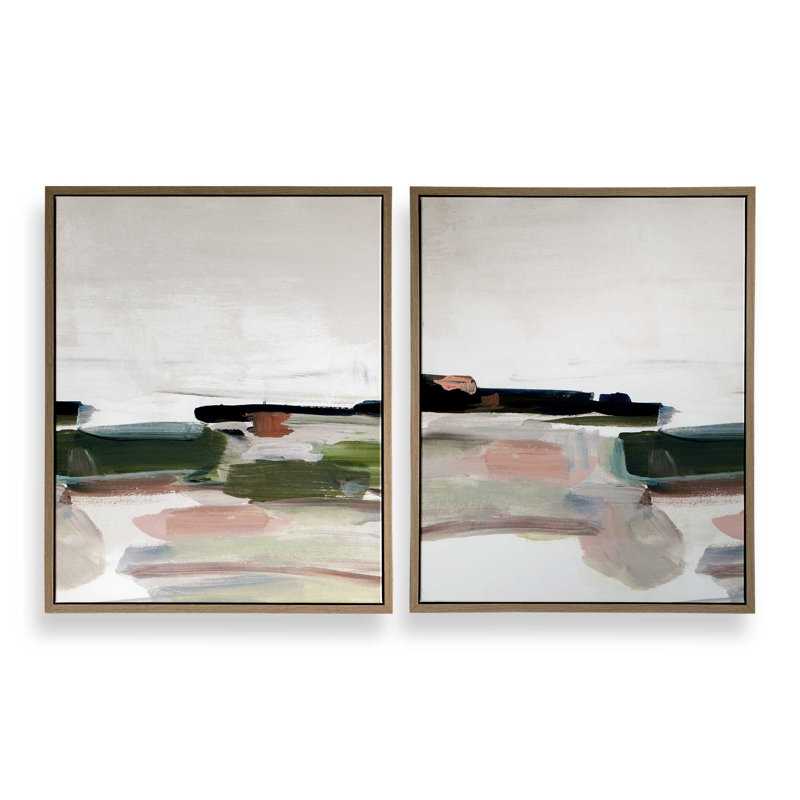 Uttermost Just Peaking Framed Abstract Prints