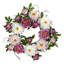Faux Peony Plastic 22'' Wreath