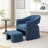 Torrence Upholstered Barrel Chair With Ottoman-549360606