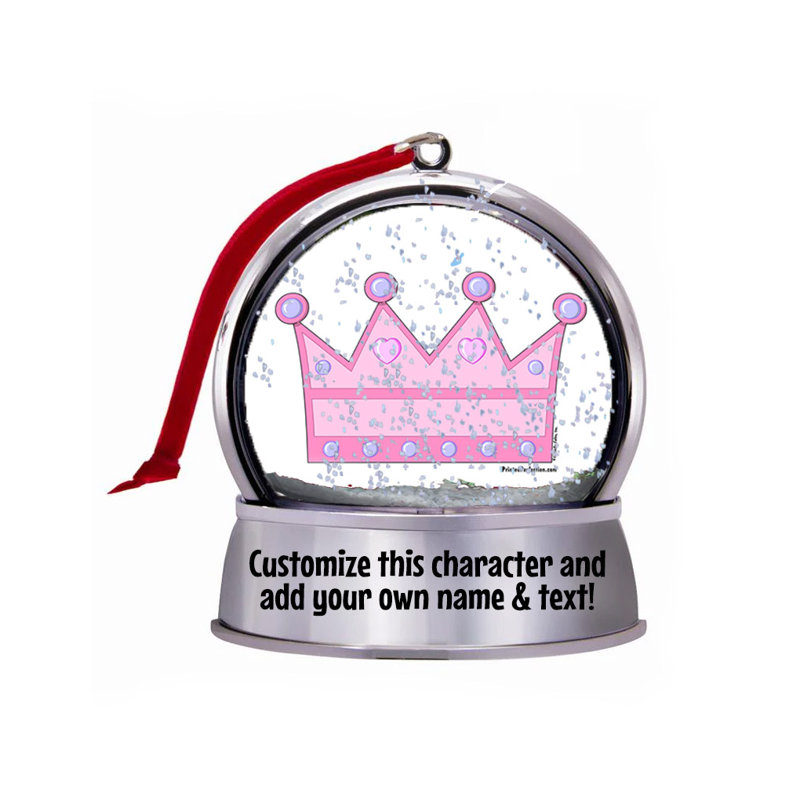 Magnet en forme de globe de neige personnalisé Princess Folks - grand cadeau!, Oui