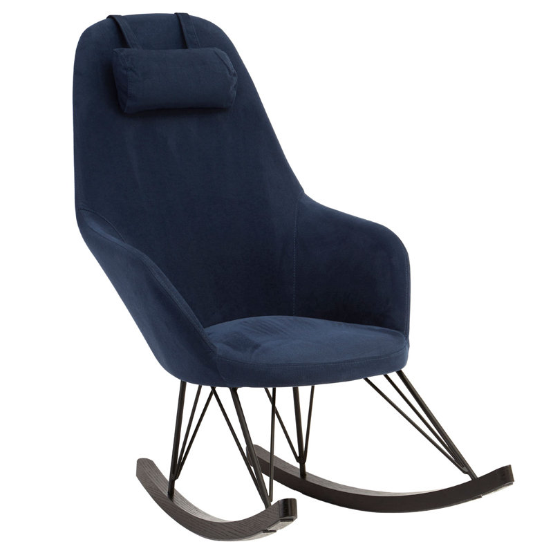 Chambers Upholstered Rocking Chair, Blue