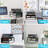 Desktop Printer Stand With Storage, Paper Organzier Shelf Printer Table Desk