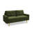 70''Velvet Square Arm Modern Style Sofa With Golden Leg-903016198