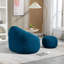 Fauteuil à billes bleu rembourré en mousse pour les loisirs de lecture