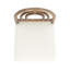 Tabouret de comptoir tapissier en bois et ivoire de 27 po Leon, ensemble de 2, blanc ivoire Boucle