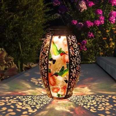 Lanterne solaire de jardin 13,7 po