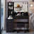 41" Large Size Left Bedside Cabinet Vanity Table, Cushioned Stool, Extra Large Touch Control LED Mirror, 3-Color Switch, Multi Layer High Capacity Storage Fashionable Dresser, Suitable For Large Space-1381856462