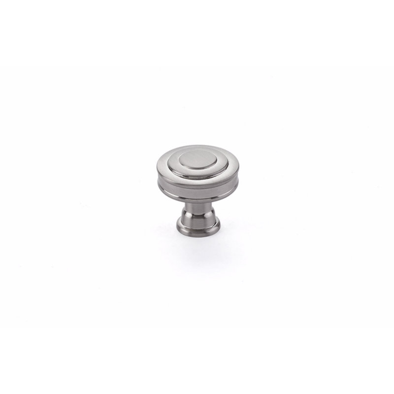 Poignée d'armoire ronde Emtek Glendon, 1.25'', Nickel satiné