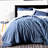 Light Denim Comfort Chambray Twin Set - Soft & Breathable 2-Piece Lightweight Comforter with Reversible Chalk Stripe Design for All Seasons - Yarn Dyed Texture