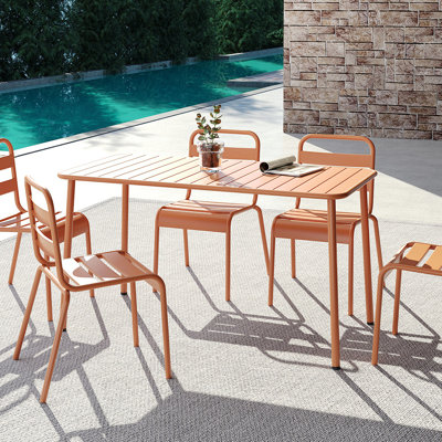 Longue table de salle à manger d'extérieur Villa Courtyard