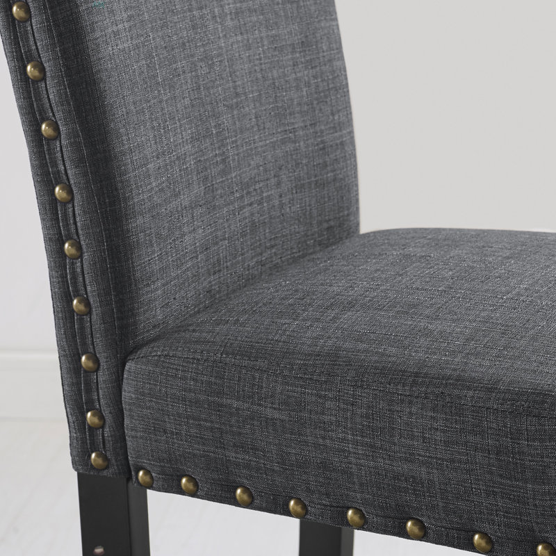 Ensemble de salle à manger 5 pièces, table à manger croisée avec 4 chaises élégantes, Gris