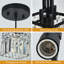 Ensemble de 2 luminaires suspendus carrés modernes en cristal noir, lampe de ferme réglable pour îlot de cuisine, salle à manger, chambre à coucher
