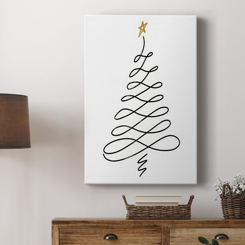 Arbre de Noël III - galerie Cavas sur mesure, H 36 po x l 24 po