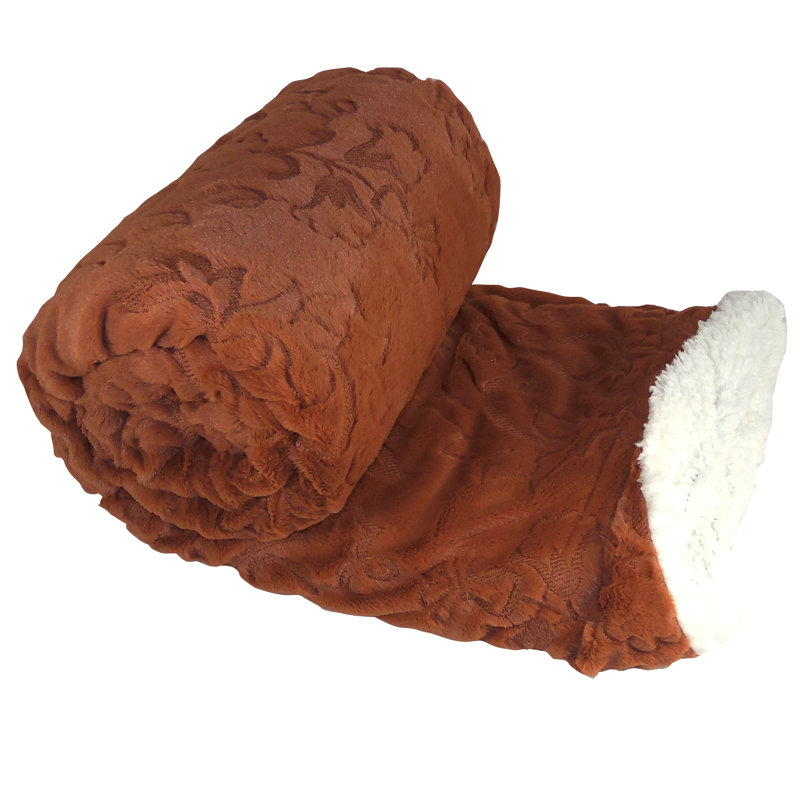 Throw Blanket, 152.4cm L x 203.2cm W, Umber