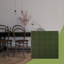 Panneau mural décoratif 3D abstrait EnduraWall l 19 5/8 po x H 19 5/8 po, vert canyon satiné UltraCover (couvre 2,67 pieds carrés)-123525962