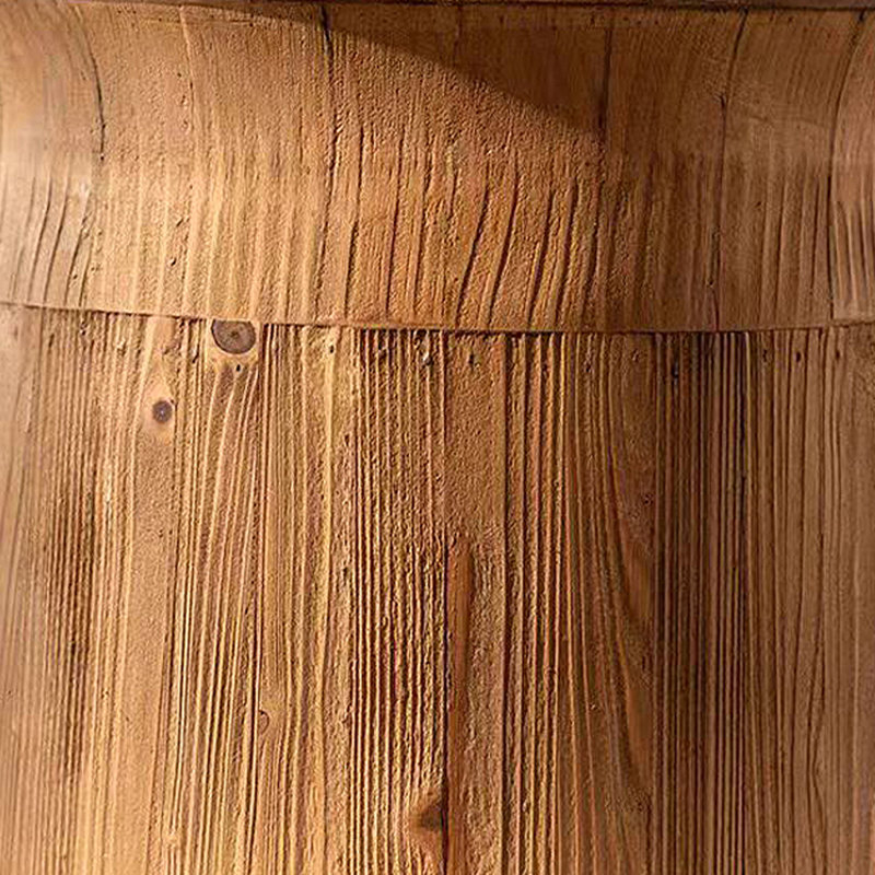 Wabi-Sabi Style Retro Fir Side Table