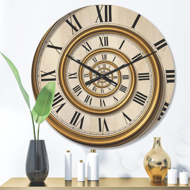 Horloge murale en bois, Moyen