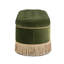 Banc de rangement ovale capitonné Bullion-1573679933